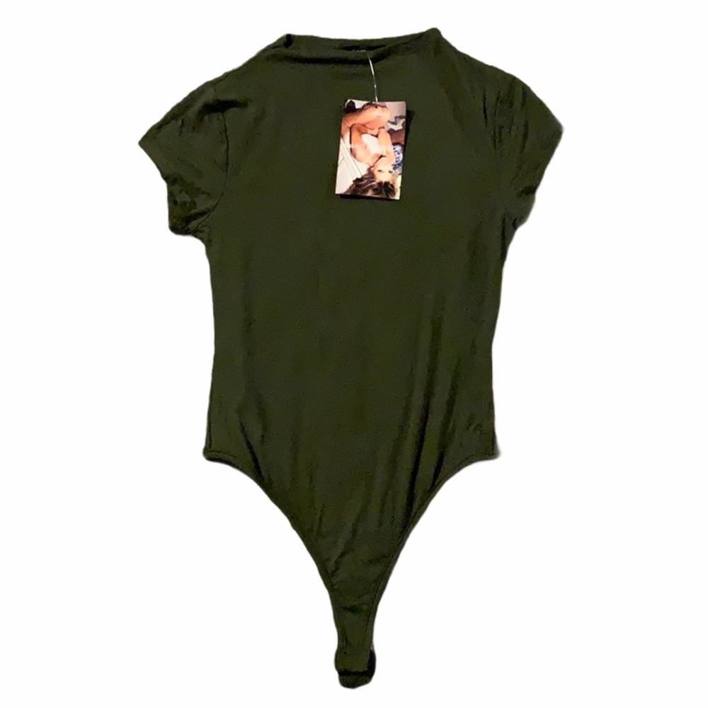 NWT naked wardrobe Army Green The NW Crew Neck Bod